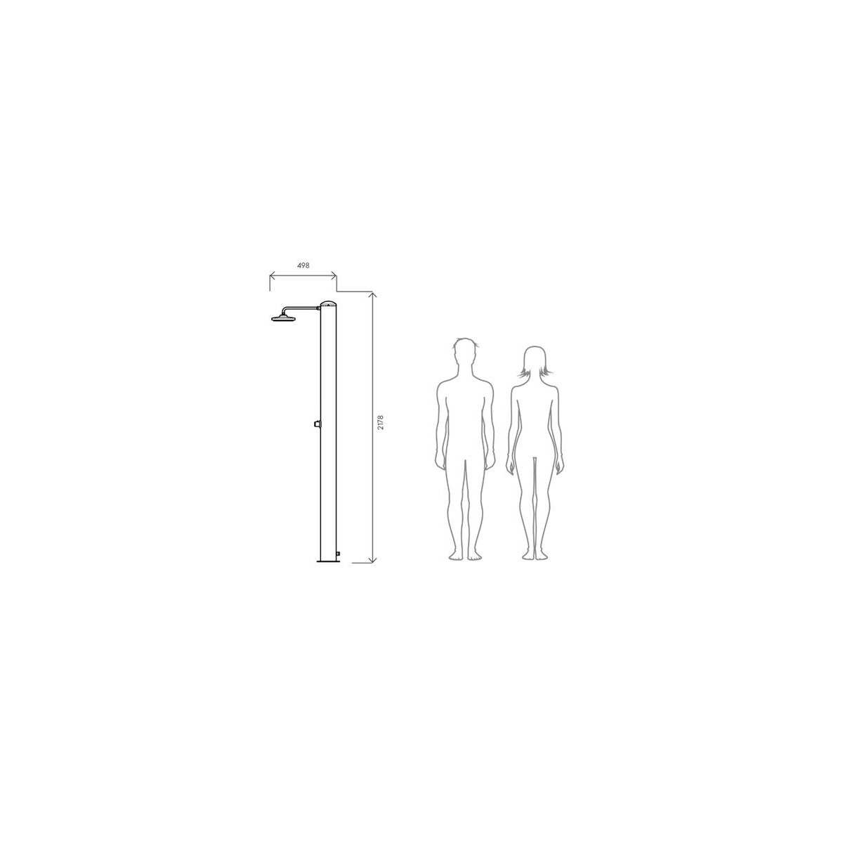 Compra Doccia Solare Tevere TX in acciaio inox AISI 316 satinato con serbatoio da 28 lt miscelatore temporizzato Compra Doccia Solare Tevere TX in acciaio inox AISI 316 satinato con serbatoio da 28 lt miscelatore temporizzato