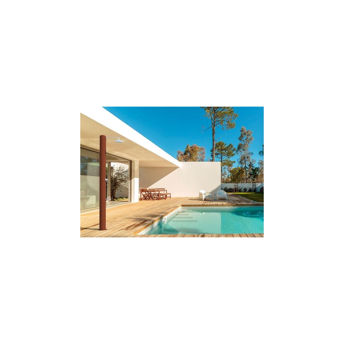 Solar shower SOL-GB with tank of 28l - ATI Docce | Vannini Aqua&Pool Solar shower SOL-GB with tank of 28l - ATI Docce | Vannini Aqua&Pool