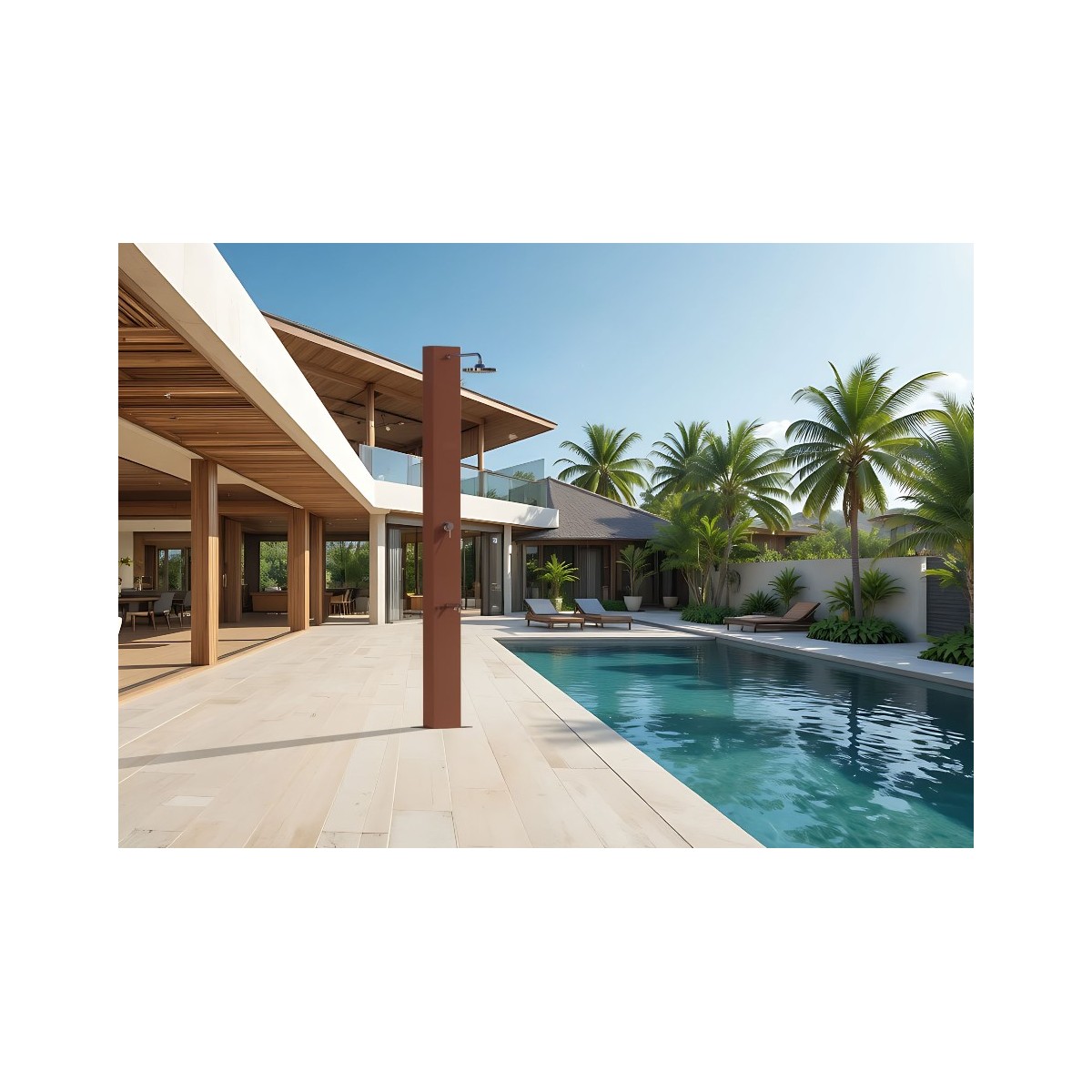 Doccia solare in acciaio inox Dora Baltea N - ATI Docce | Vannini Aqua&Pool