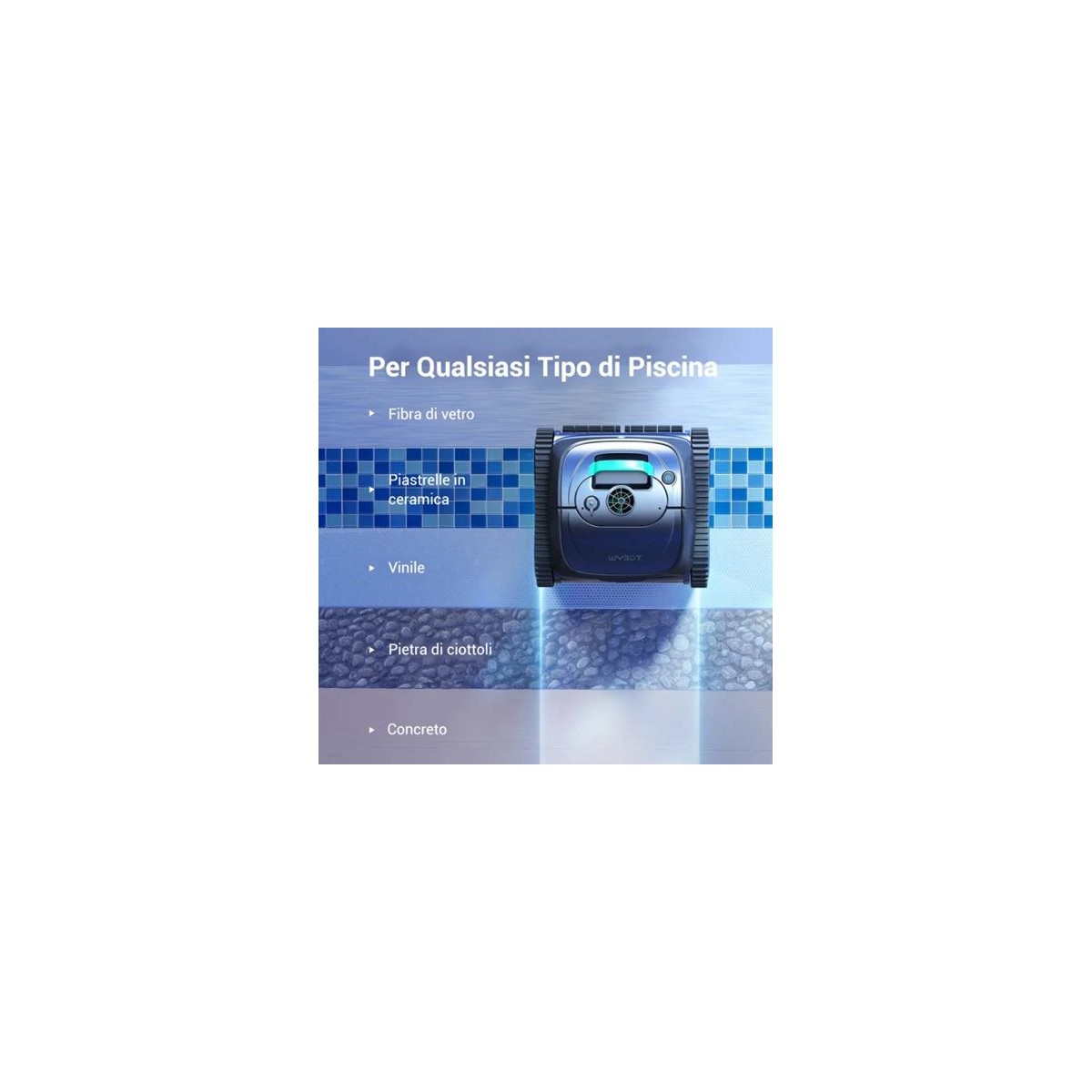 Robot piscina a batteria Wybot WYBOT C1 pro