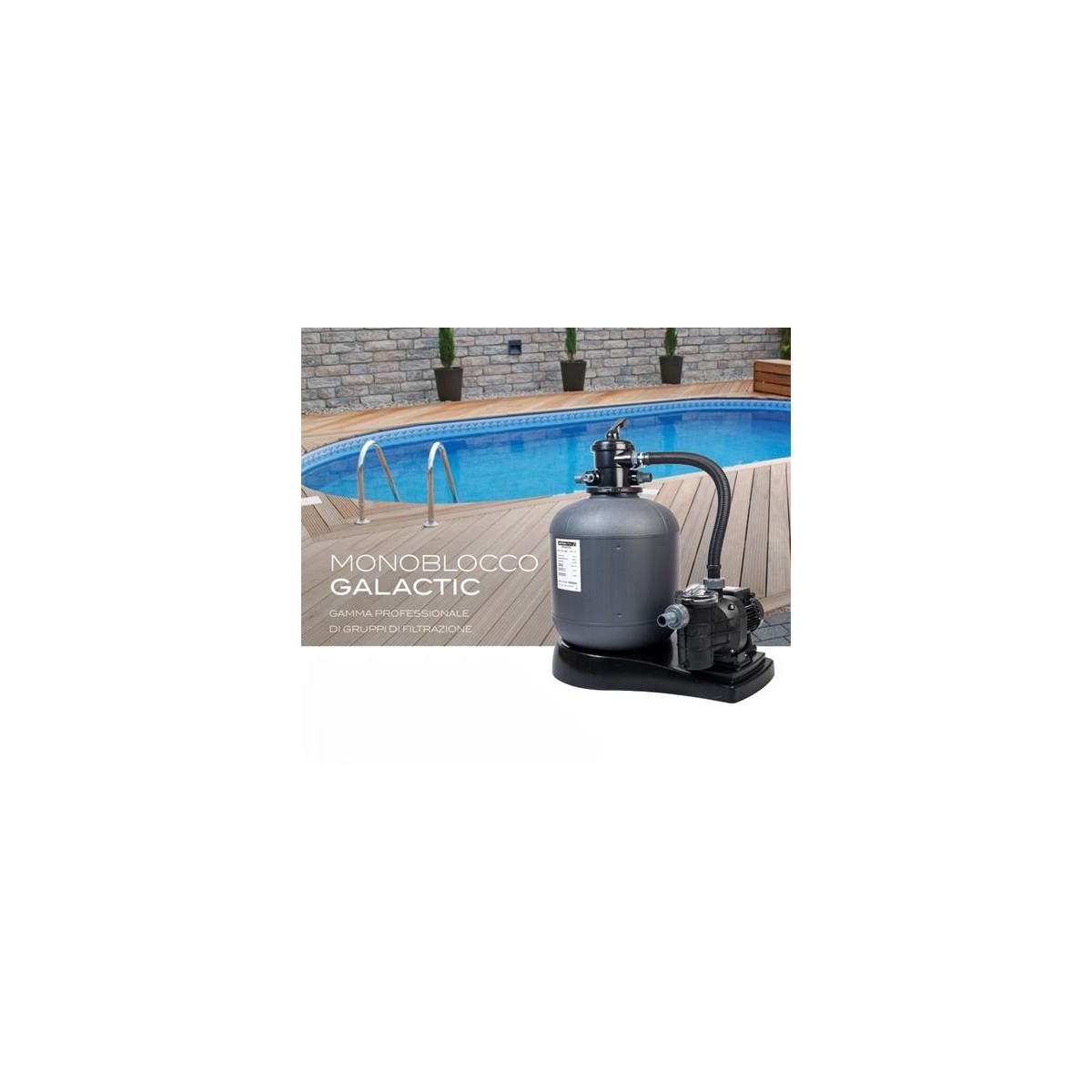 Sistema di Filtrazione monoblocco per piscina modello Astral Galactic 10 mc/h