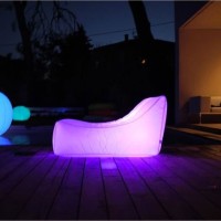 Luminous floating armchair