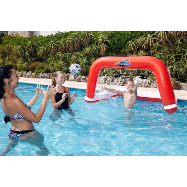 Inflatable Water Polo with one goalpost