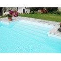 Bordo standard per piscina in pietra ricostruita 7x14 metri