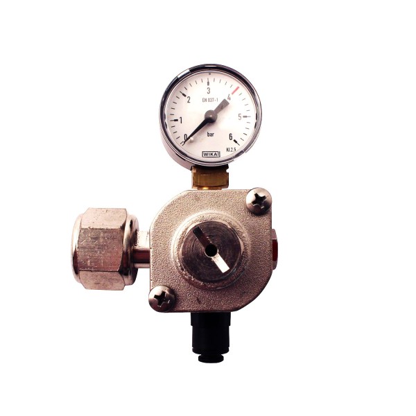 Riduttore di pressione per bombola CO2 ricaricabile