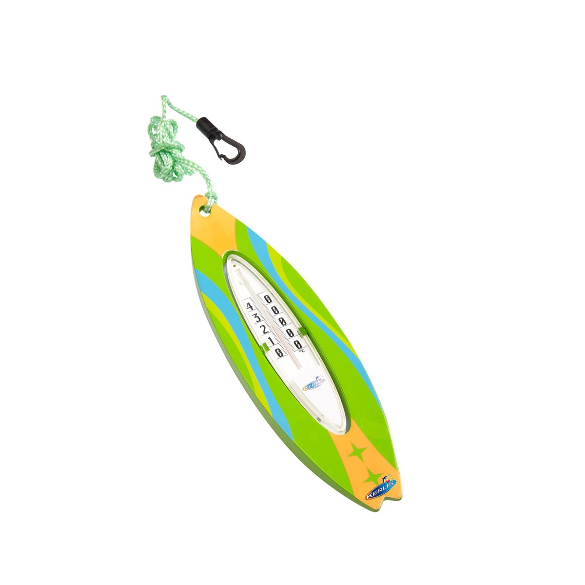 Surfboard-like floating thermometer Surfboard-like floating thermometer