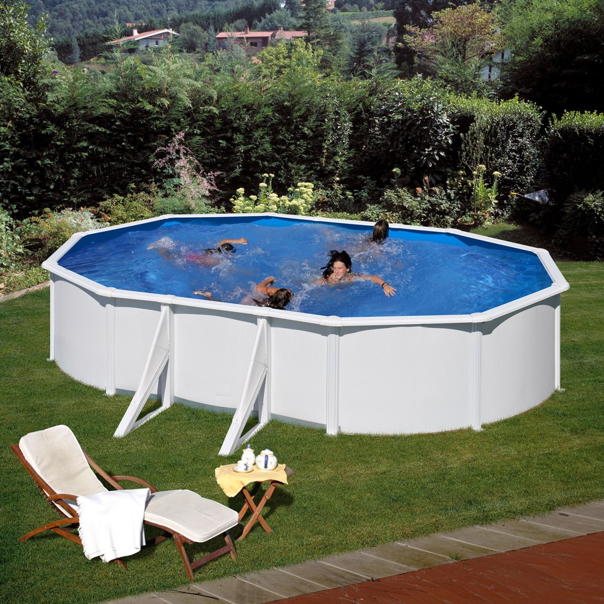 Piscina fuori terra Gre modello Fidji 5,00 x 3,00 X 1,20