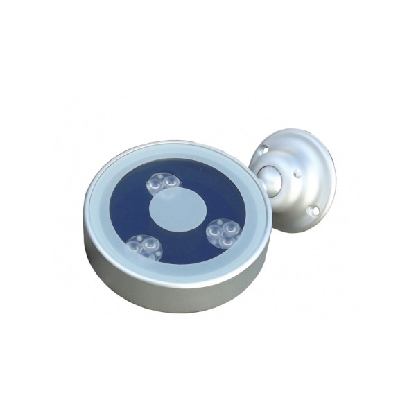 Lucy Wall - Faretto in alluminio satinato con 9 SuperLED da 1W