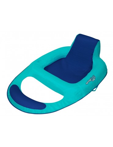 Chaise longue galleggiante per piscina - In nylon, con rete poggia schiena e pedana