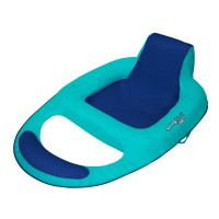 Chaise longue galleggiante per piscina - In nylon, con rete poggia schiena e pedana