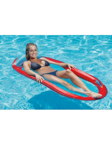 Amaca galleggiante in nylon per piscina - Ripiegabile e completa di borsa