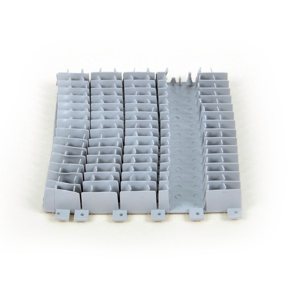 Kit 4 pezzi spazzola PVC Dynamic Comby corta grigia per Dolphin