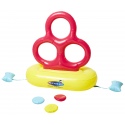 Inflatable water game with three hoops