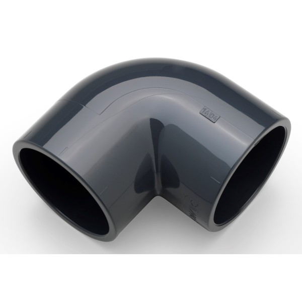 L-pipe in PVC 90°