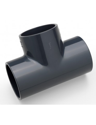 Angle pipe in PVC T-shaped