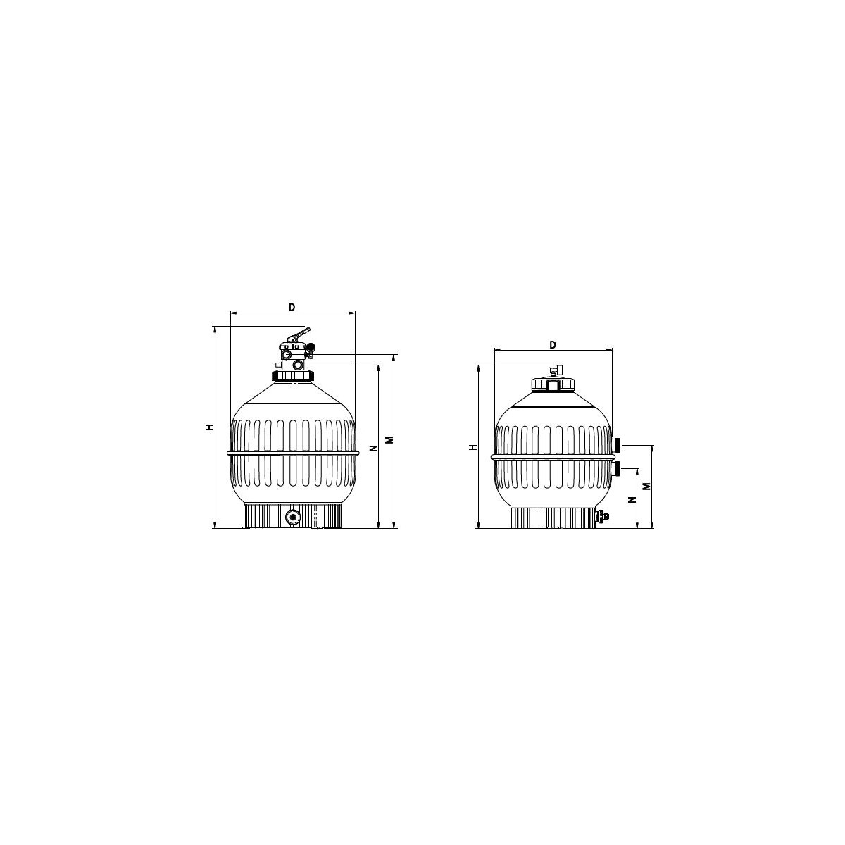 Filtro a sabbia per piscina Astral Cantabric Top - diametro 600 Filtro a sabbia per piscina Astral Cantabric Top - diametro 600
