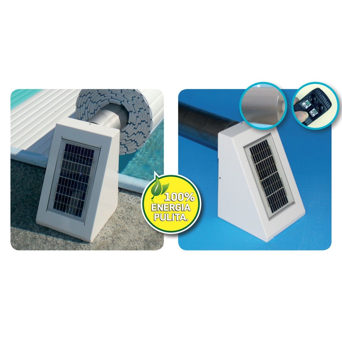 Rullo di avvolgimento automatico Compact con Solar Kit