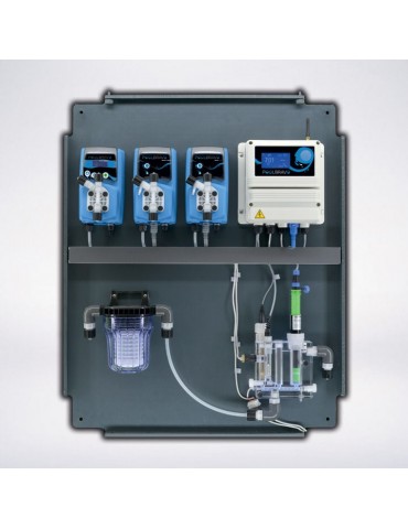 POOL BRAVO is a control panel which also doses both pH