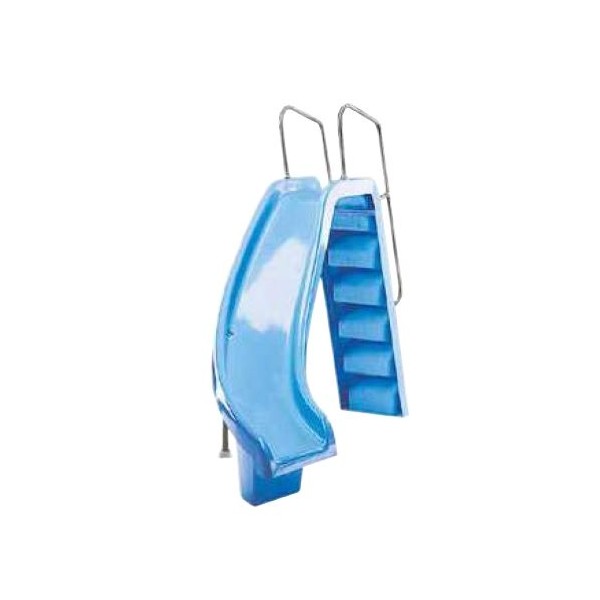 Scivolo per piscina con curva destra o sinistra
