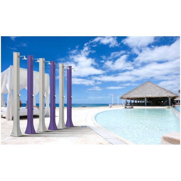 Solar shower Big Happy Five with footwasher tank of 36 l