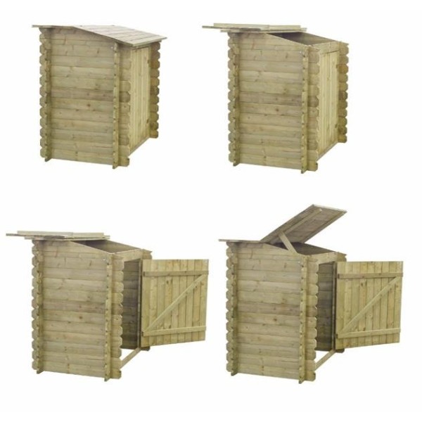 Locale tecnico in legno cm. 120 x 68 - LOSA LEGNAMI | Vannini Aqua&Pool