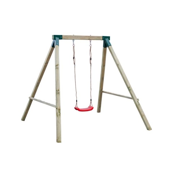 Altalena singola in legno con seduta in plastica - LOSA LEGNAMI | Vannini Aqua&Pool