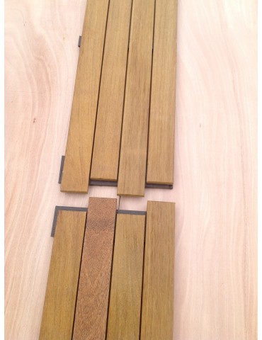 Puzzle wood platform in Ipe