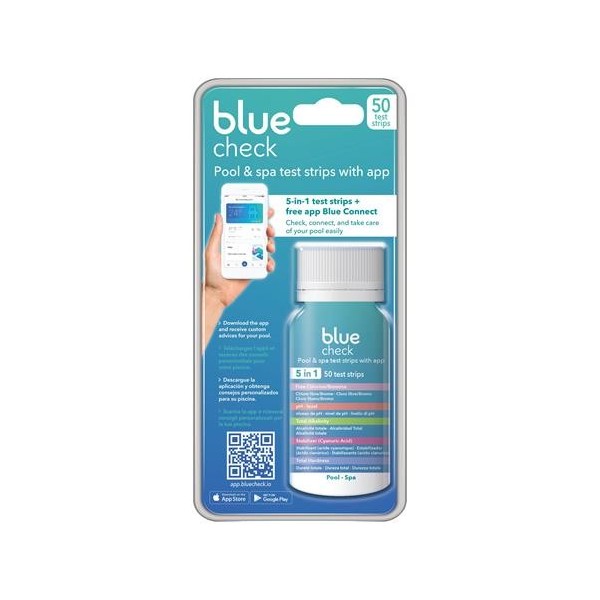 Blue Check pack of 50 analytical strips to measure water quality values - Astral Pool - Fluidra | Vannini Aqua&Pool