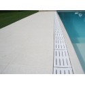 Griglia in pietra per bordo sfioro piscina