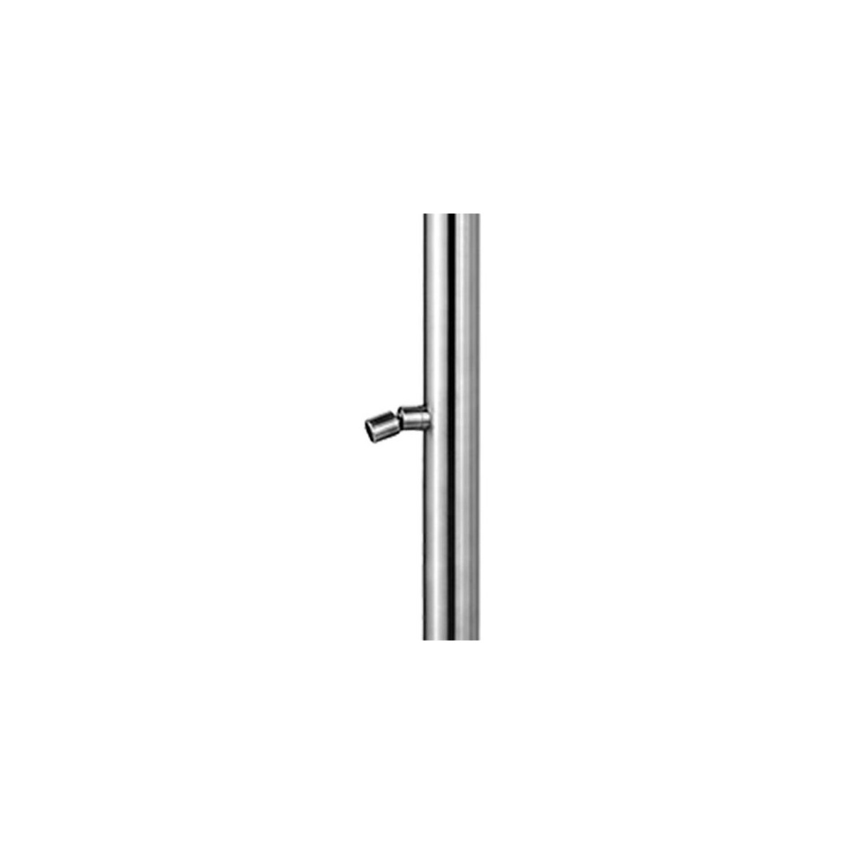 Buy Outdoor shower Quartu in satin stainless AISI 316 with foot washer