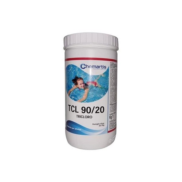 PASTIGLIE TRICLORO 90/20 1 Kg - Chemartis | Vannini Aqua&Pool