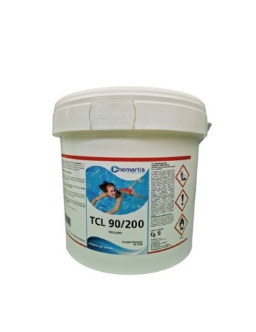 Tricloro 90% Pastiglie 200gr TCL 90/200 Per Piscina - 10 Kg.