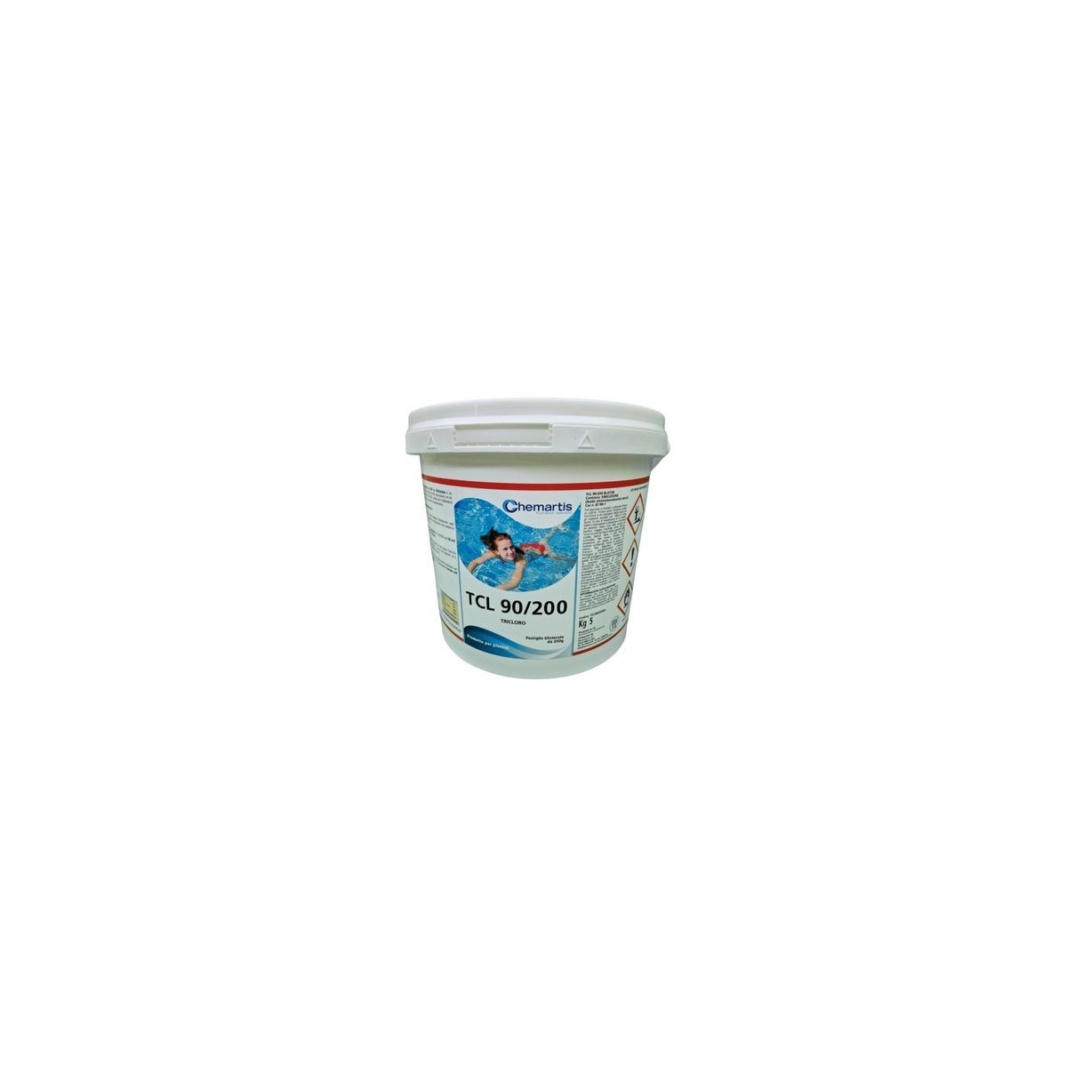 Tricloro 90% Pastiglie 200gr TCL 90/200 Per Piscina - 5 Kg.