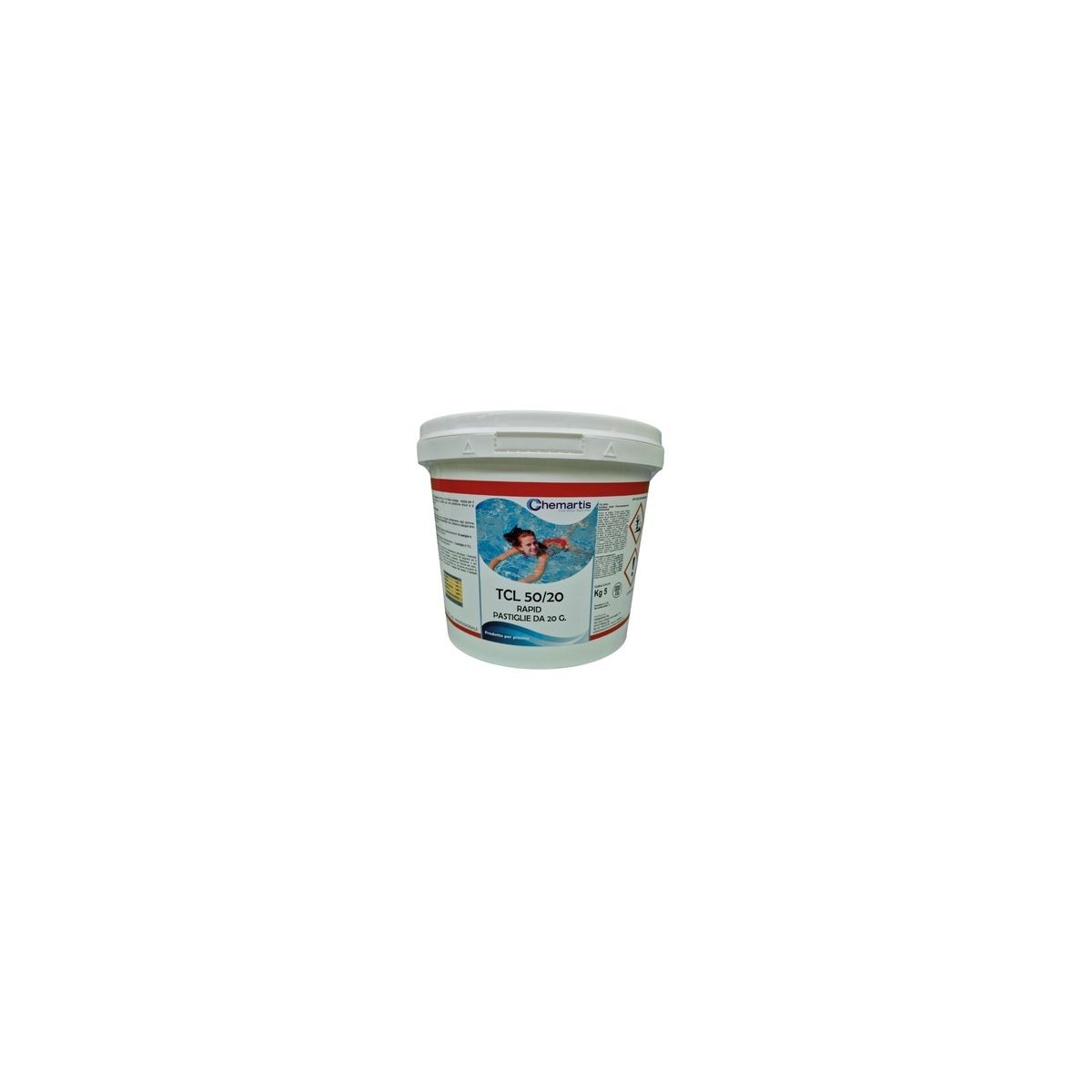 Cloro Rapido Per Piscina Pastiglie 20gr TCL 50/20 - 5 Kg