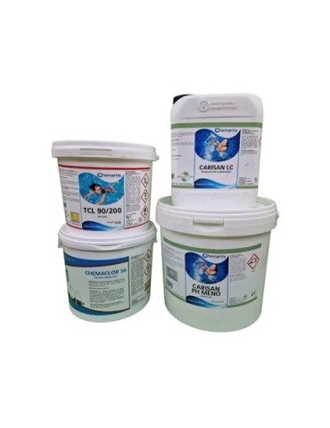 Pack 5- package of products for pools up to 30 m3.