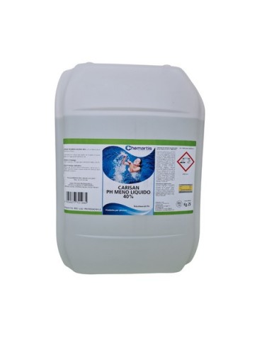 Riduttore PH Liquido Per Piscina 40% - 25 Lt. Uso Professionale