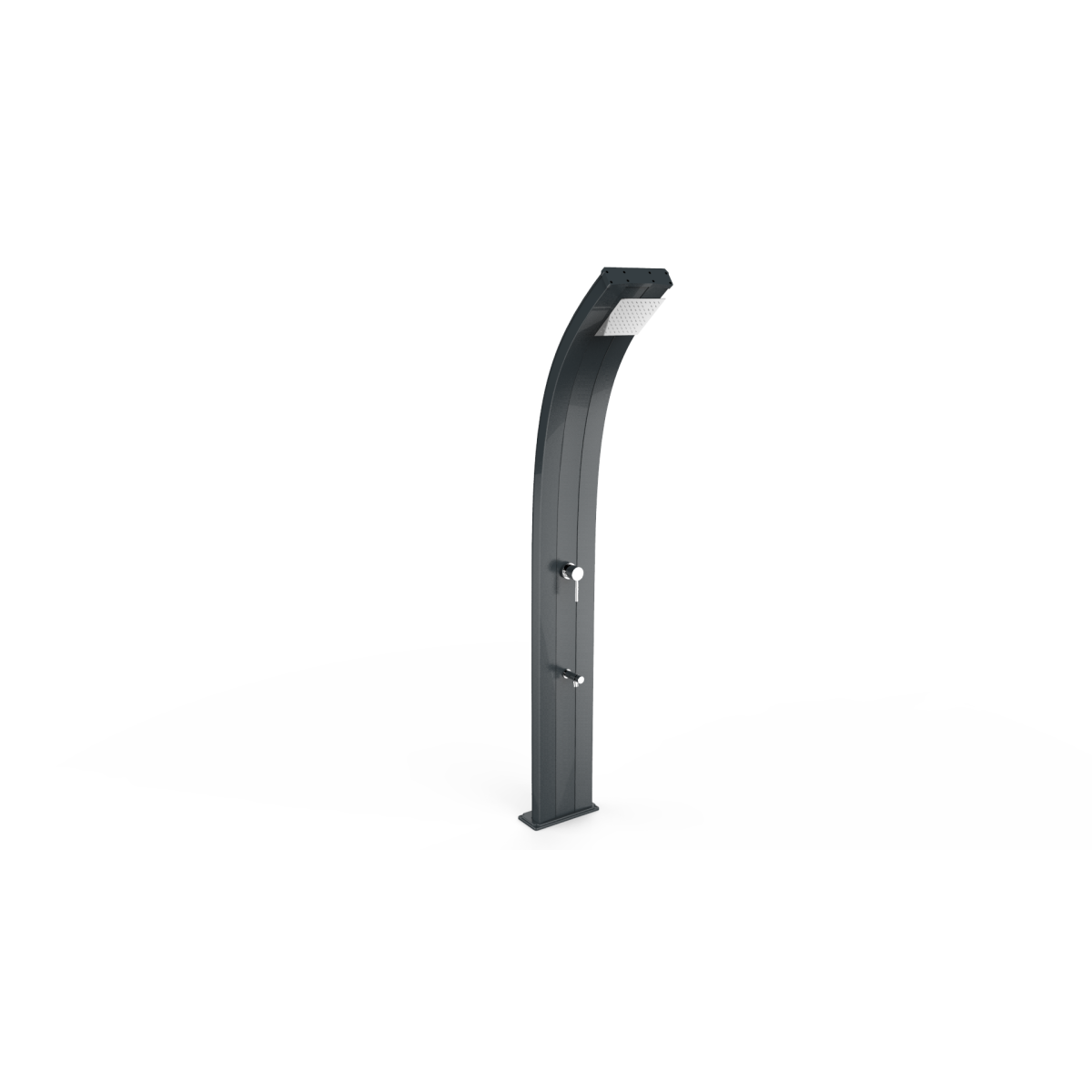 Doccia solare Dada con soffione, miscelatore e lavapiedi temporizzato serbatoio 30 lt